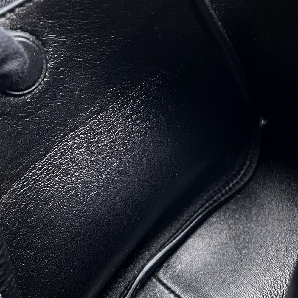 Prada Vitello Daino Logo Leather Handbag Black - Picture 8 of 12